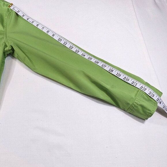 Coldwater Creek Green Shacket Womens Medium Jacket Long Sleeve Button Front - Picture 10 of 13
